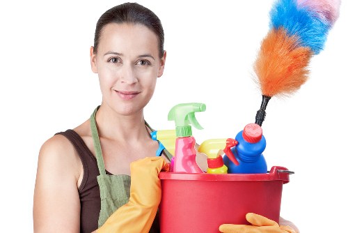 Professional cleaners at work in a Hcone London home